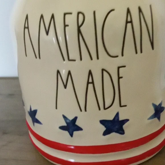 Rae Dunn AMERICAN MADE Storage Canister New ❤️🤍💙❤️🤍💙 - Picture 2 of 4